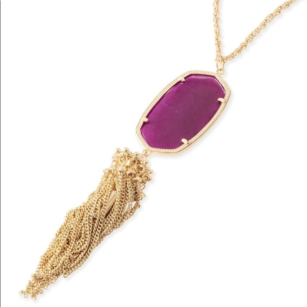 Kendra Scott Purple Jade Necklace